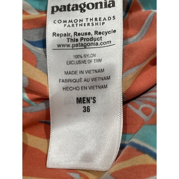 Patagonia Shorts Mens Bird of Paradise Wavefarer Boardshort Swim Trunks size 36 - Picture 5 of 5